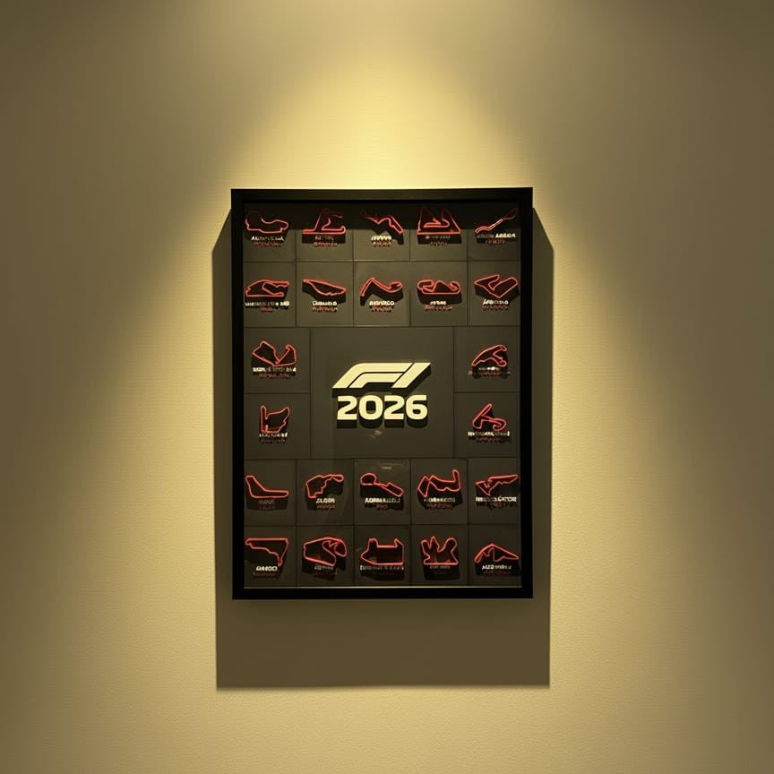 Formula 1 Circuit Wall Art – 2026 Edition