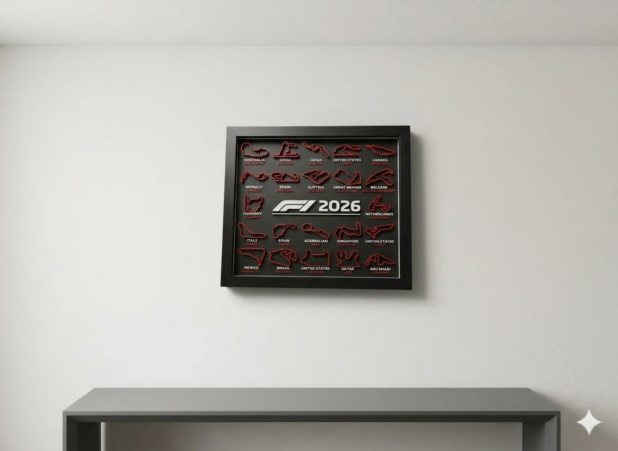 Formula 1 Circuit Wall Art – 2026 Edition